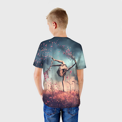 Детская футболка Танцующая с цветами ведьма / 3D-принт – фото 4