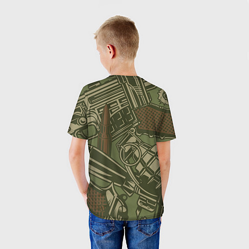 Детская футболка Военный инвентарь Z / 3D-принт – фото 4