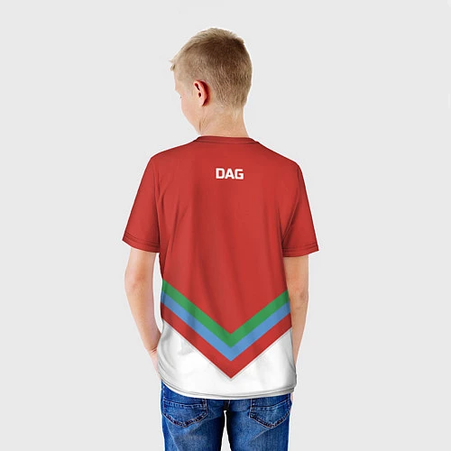 Детская футболка Дагестан / 3D-принт – фото 4