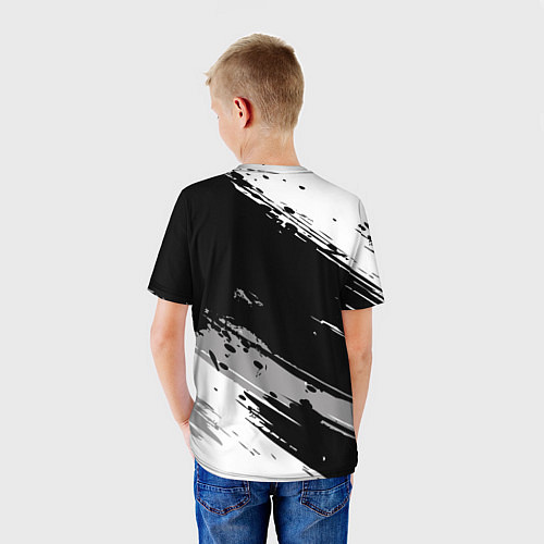 Детская футболка Форма для мотокросса FOX / 3D-принт – фото 4