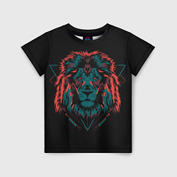 Детская футболка Лев на закате