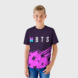 Футболка детская BTS БТС, цвет: 3D-принт — фото 2