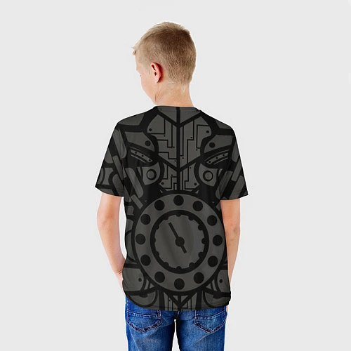Детская футболка Стимпанк Скелет / 3D-принт – фото 4