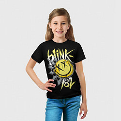 Футболка детская Blink 182, цвет: 3D-принт — фото 2