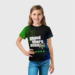 Футболка детская GTA 5 ГТА 5, цвет: 3D-принт — фото 2