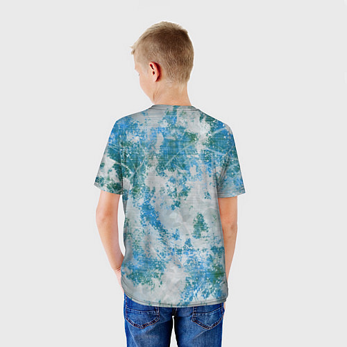 Детская футболка Разлитая краска / 3D-принт – фото 4