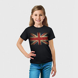 Футболка детская Britain флаг, цвет: 3D-принт — фото 2