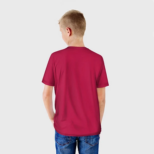 Детская футболка AS Roma Red Design 2122 / 3D-принт – фото 4