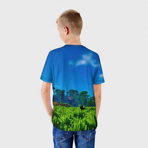 Детская футболка Minecraft Майнкрафт / 3D-принт – фото 4