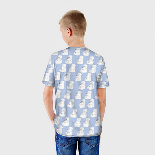 Детская футболка Голубой мегамозг / 3D-принт – фото 4
