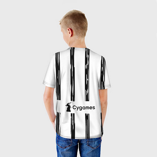 Детская футболка Juventus Home Authentic style 202122 / 3D-принт – фото 4