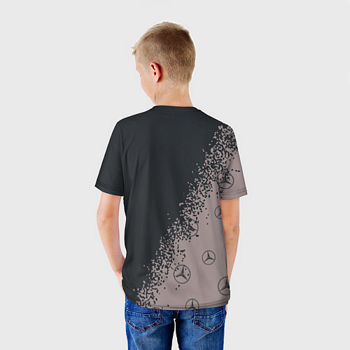 Детская футболка MERCEDES МЕРСЕДЕС / 3D-принт – фото 4