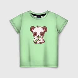 Детская футболка Пандочка с бамбуком