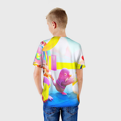 Детская футболка FALL GAYS ФОЛЛ ГАЙС / 3D-принт – фото 4