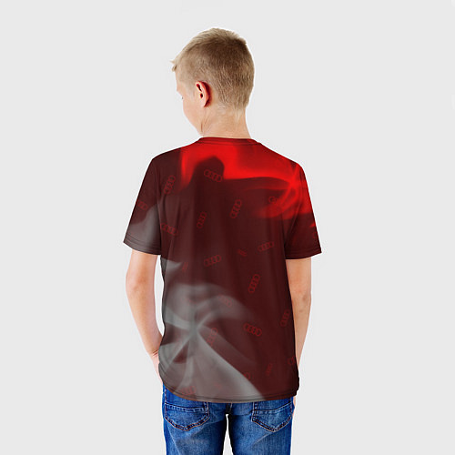 Детская футболка AUDI АУДИ / 3D-принт – фото 4