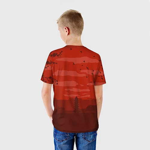 Детская футболка Сакура / 3D-принт – фото 4