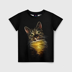 Детская футболка Дымчато-световой кот