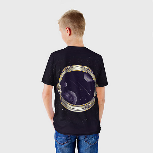 Детская футболка Шлем астронавта / 3D-принт – фото 4