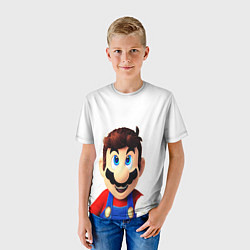 Футболка детская Mario, цвет: 3D-принт — фото 2