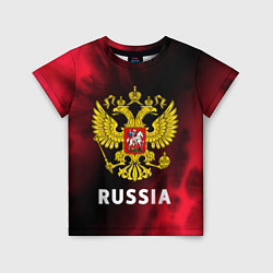 Футболка детская RUSSIA РОССИЯ, цвет: 3D-принт