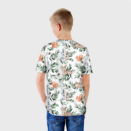 Детская футболка Лесные животные / 3D-принт – фото 4