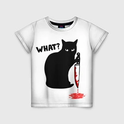 Детская футболка What Cat