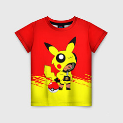 Детская футболка Brawl starsLeon pikachu