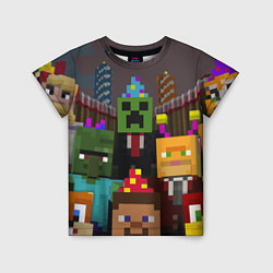 Детская футболка Minecraft - characters - video game