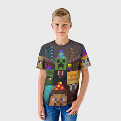 Футболка детская Minecraft - characters - video game, цвет: 3D-принт — фото 2