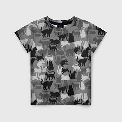 Детская футболка Камуфляж Армия Котиков