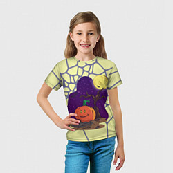 Футболка детская Halloween Мозайка, цвет: 3D-принт — фото 2