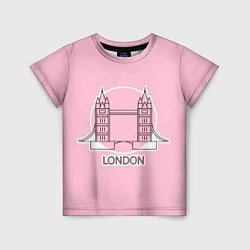 Детская футболка Лондон London Tower bridge