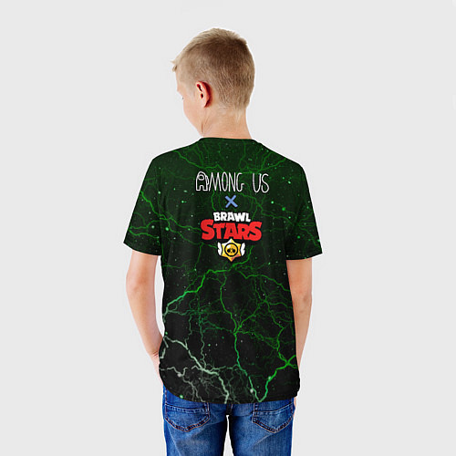 Детская футболка Among Us x Brawl Stars / 3D-принт – фото 4
