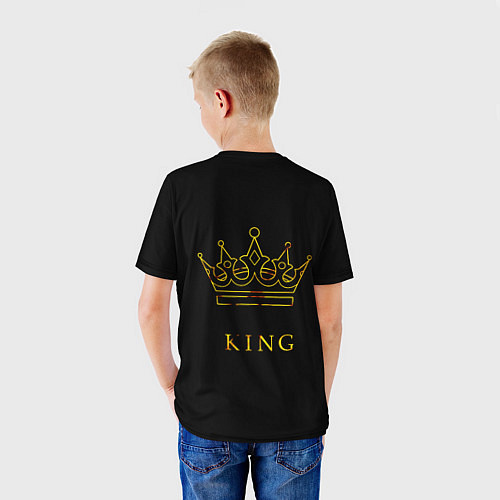 Детская футболка KING / 3D-принт – фото 4
