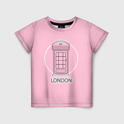 Детская футболка Телефонная будка, London