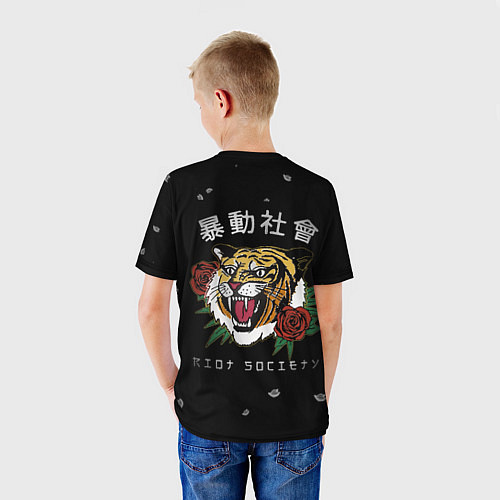 Детская футболка Тигр спина / 3D-принт – фото 4