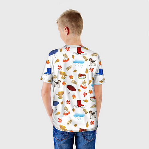 Детская футболка Осень / 3D-принт – фото 4