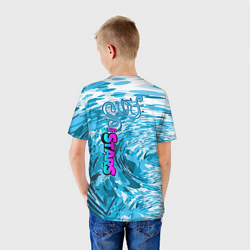 Детская футболка Brawl STARS surfing / 3D-принт – фото 4