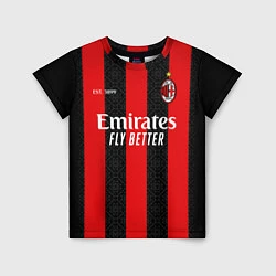 Детская футболка AC MILAN 2021 - ДОМАШНЯЯ