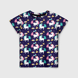 Детская футболка Unicorn pattern