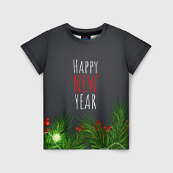 Футболка детская Happy New Year!, цвет: 3D-принт