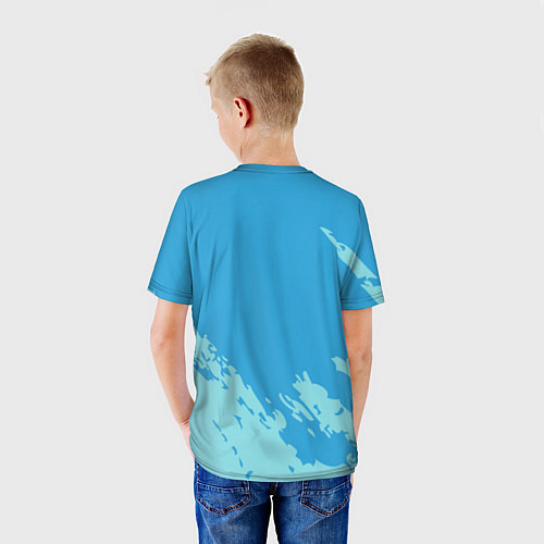 Детская футболка Море Пальмы Песок / 3D-принт – фото 4