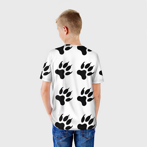 Детская футболка Лапы медведя / 3D-принт – фото 4