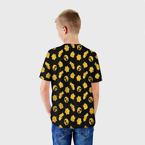 Детская футболка BRAWL STARS LOU KING / 3D-принт – фото 4