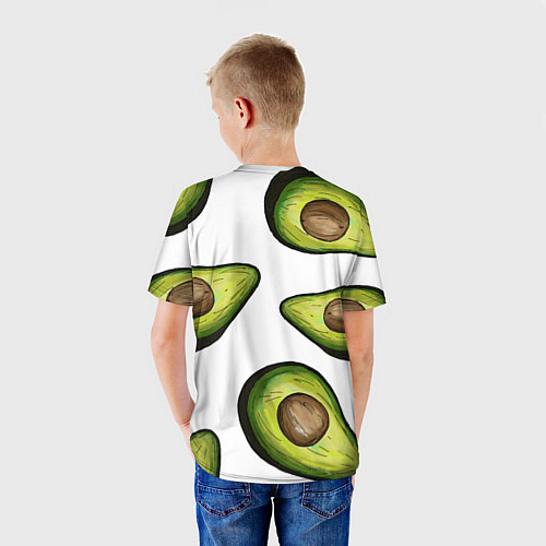Детская футболка Авокадо / 3D-принт – фото 4