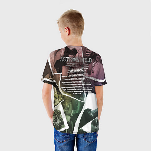 Детская футболка Travis Scott photo / 3D-принт – фото 4