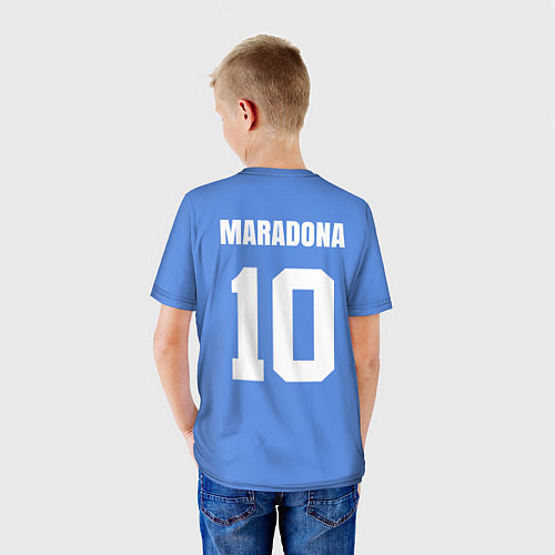 Детская футболка Диего Марадона Наполи Ретро / 3D-принт – фото 4