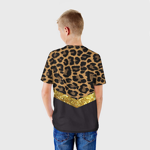 Детская футболка Леопардовый принт / 3D-принт – фото 4