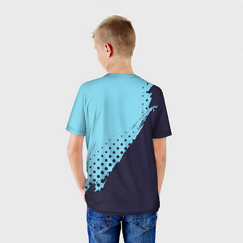 Детская футболка AMONG US - Черный Котик / 3D-принт – фото 4