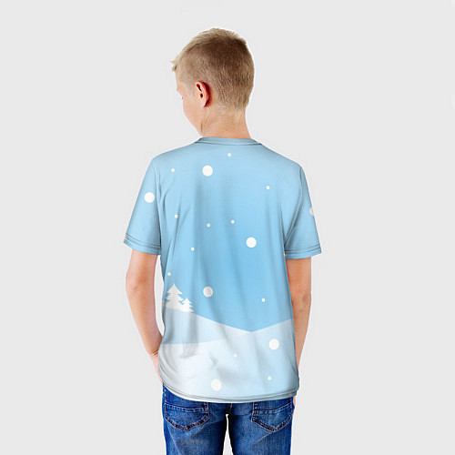 Детская футболка SUS HAPPY AMONG US / 3D-принт – фото 4